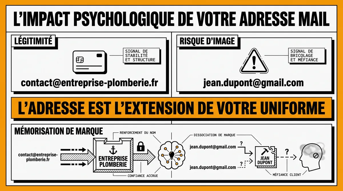 Infographie : L'impact psychologique du choix de votre adresse mail