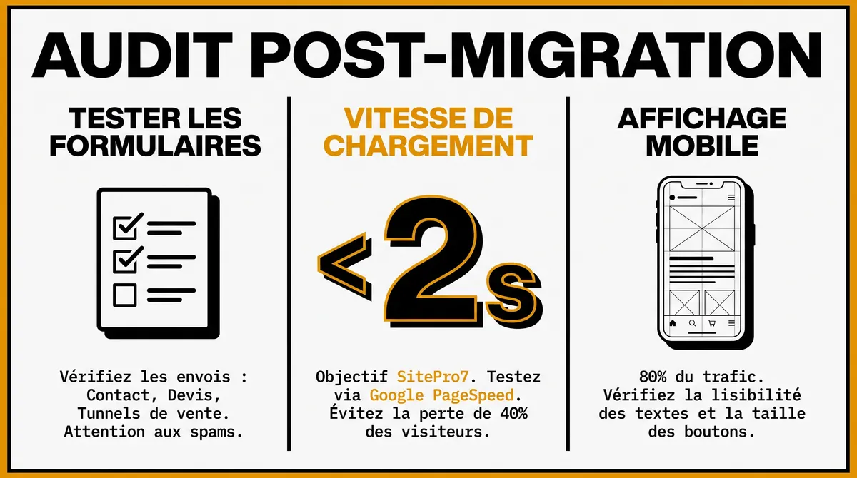 Infographie : Vérifier que tout fonctionne