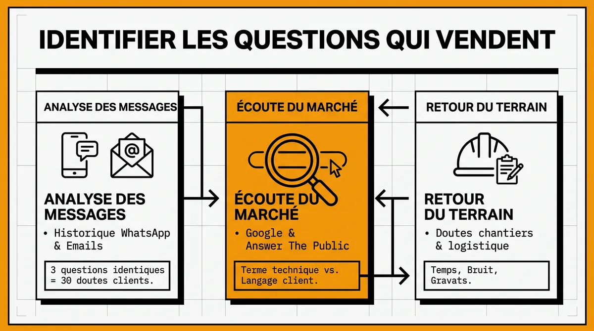 Infographie : Comment identifier les questions qui génèrent réellement des ventes