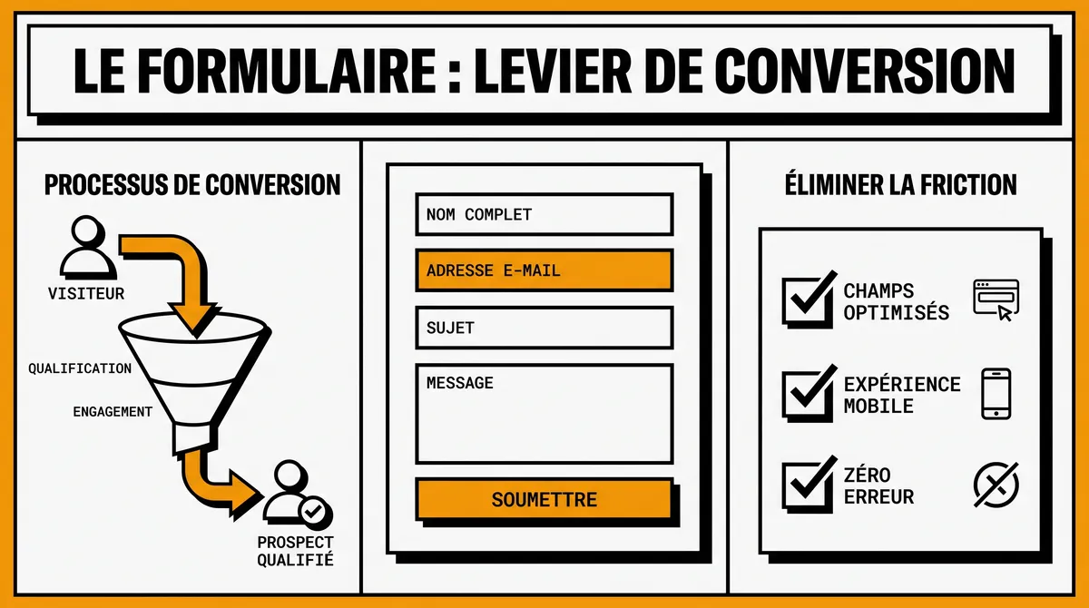 Infographie : Pourquoi le formulaire de contact est votre levier de conversion le plus puissant