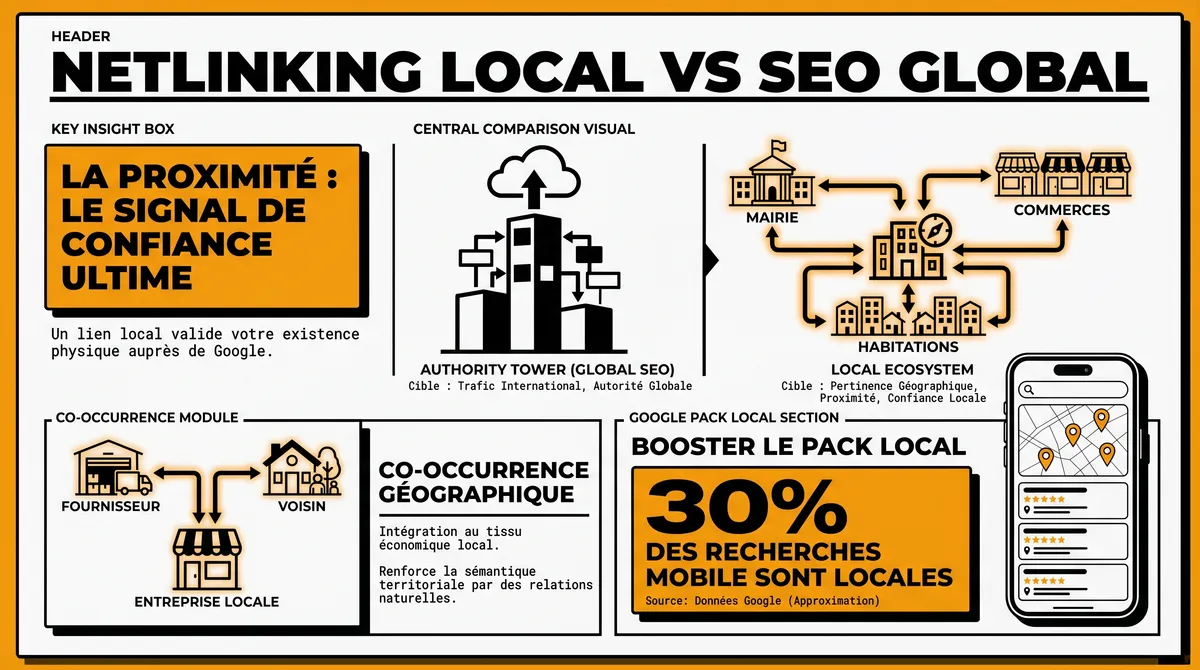 Infographie : Ce que le netlinking local change vraiment par rapport au SEO global