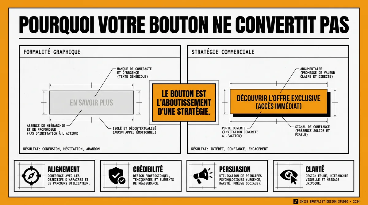 Infographie : Pourquoi votre bouton ne convertit pas