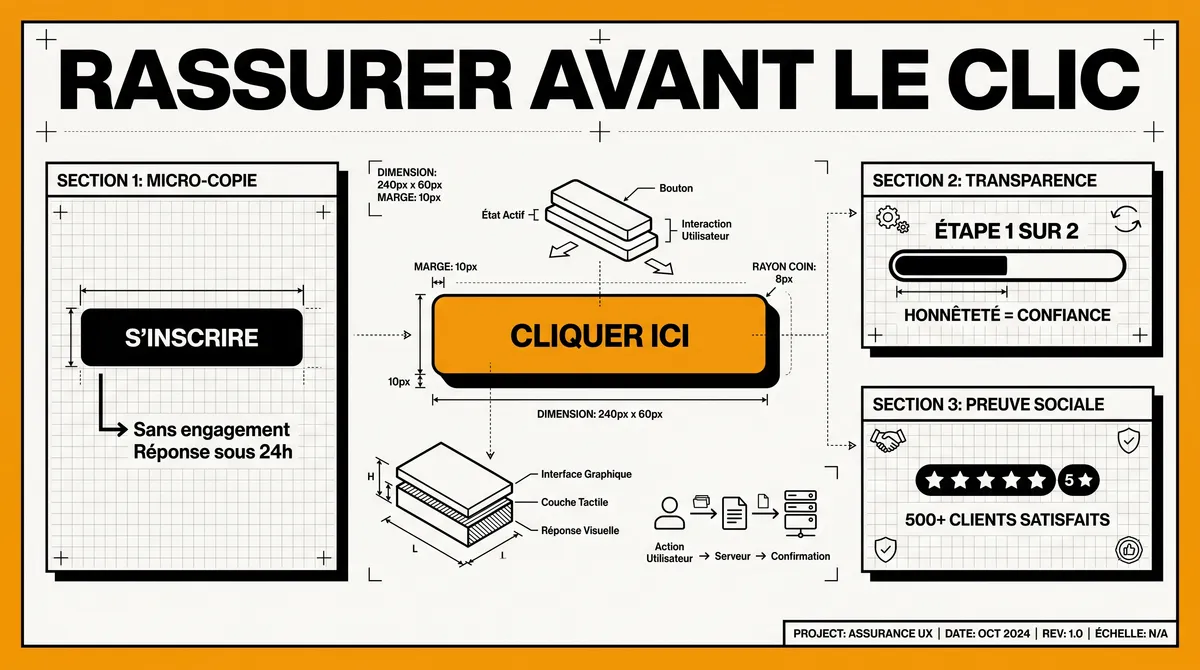 Infographie : Rassurer avant le clic