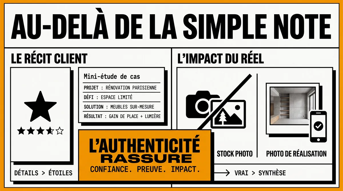 Infographie : La preuve sociale : au-delà de la simple note