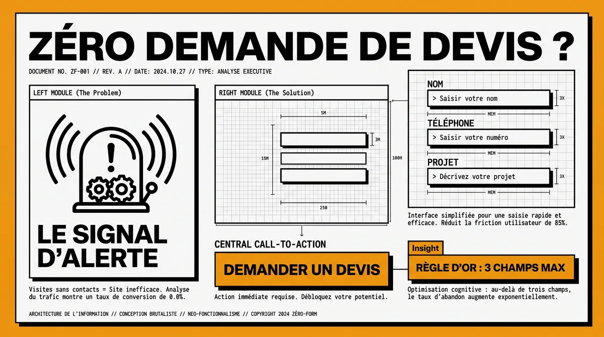 Infographie : Vous ne recevez plus de demandes de devis