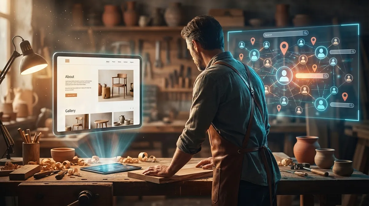 Site vitrine ou annuaire professionnel : quel ROI pour l'artisan ?