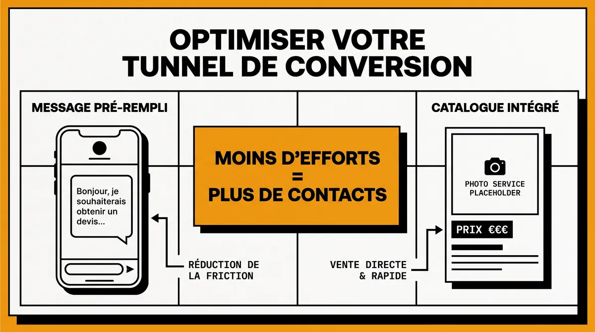 Infographie : Optimiser votre tunnel de conversion via la messagerie